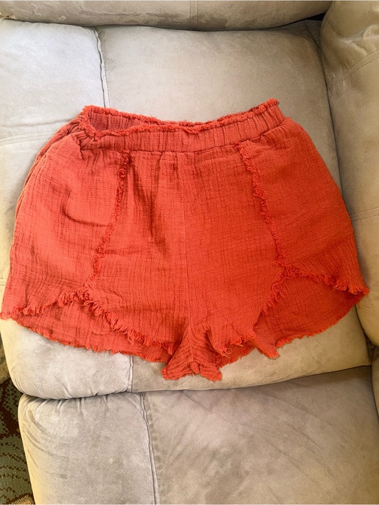 Blank NYC Pants - Blank NYC High-Waist Orange Cotton Shorts-NWT
